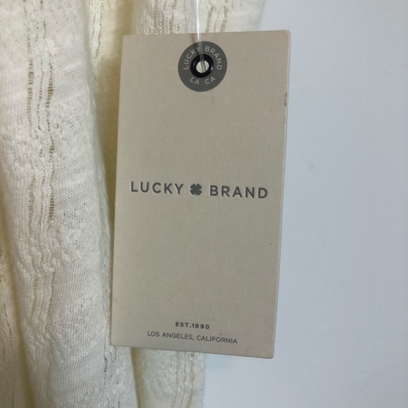 Lucky Brand sleeveless cream top size m - Picture 3 of 5
